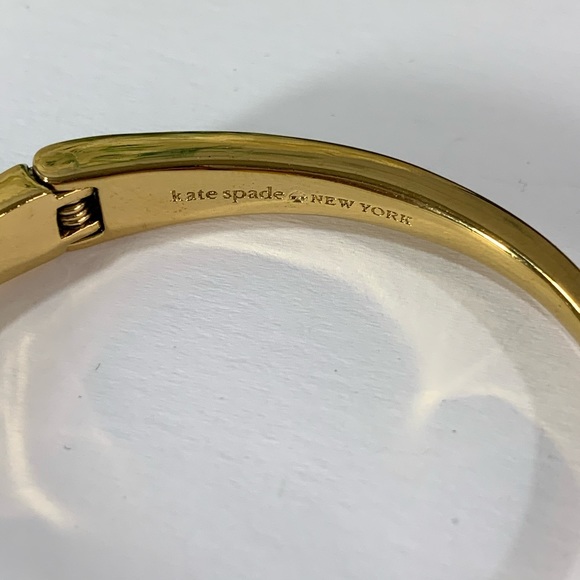 Kate Spade Open Cuff Goldtone Rhinestone Bangle - Picture 4 of 6